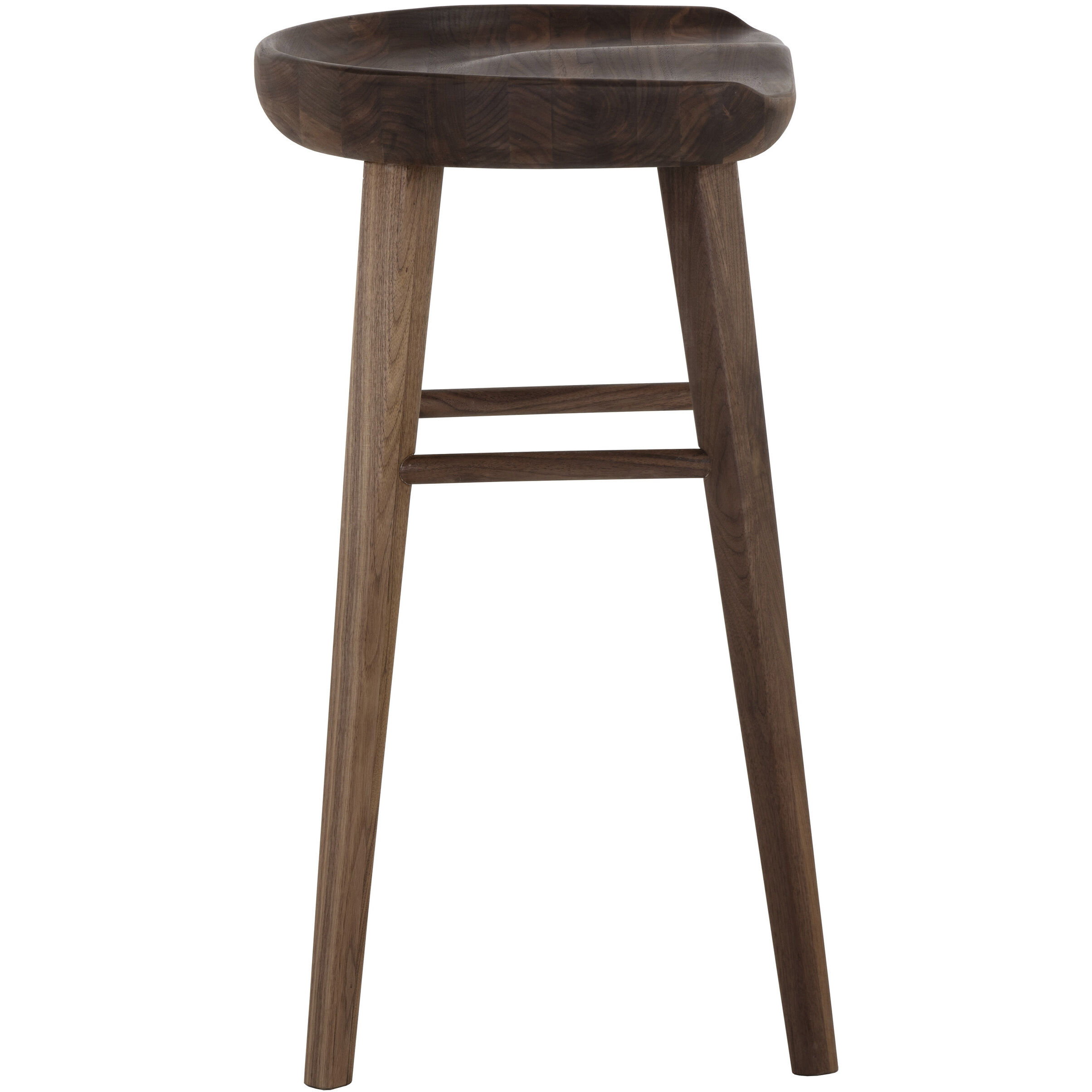 Dominic 26.5 inch Walnut Counter Stool